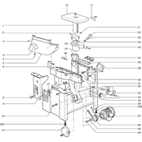 Vue éclatée Metabo MULTI 310 G-W 0290031001 11 - page 1