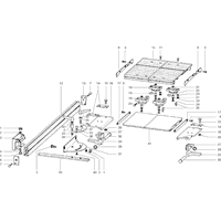 Vue éclatée Metabo SLIDING CARRIAGE UK220-PK200 0910018434 11 - page 1