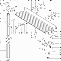 Vue éclatée Metabo TABLE REAR EXTENSION UK220-PK200-255-HC3 0910018469 12 - page 1