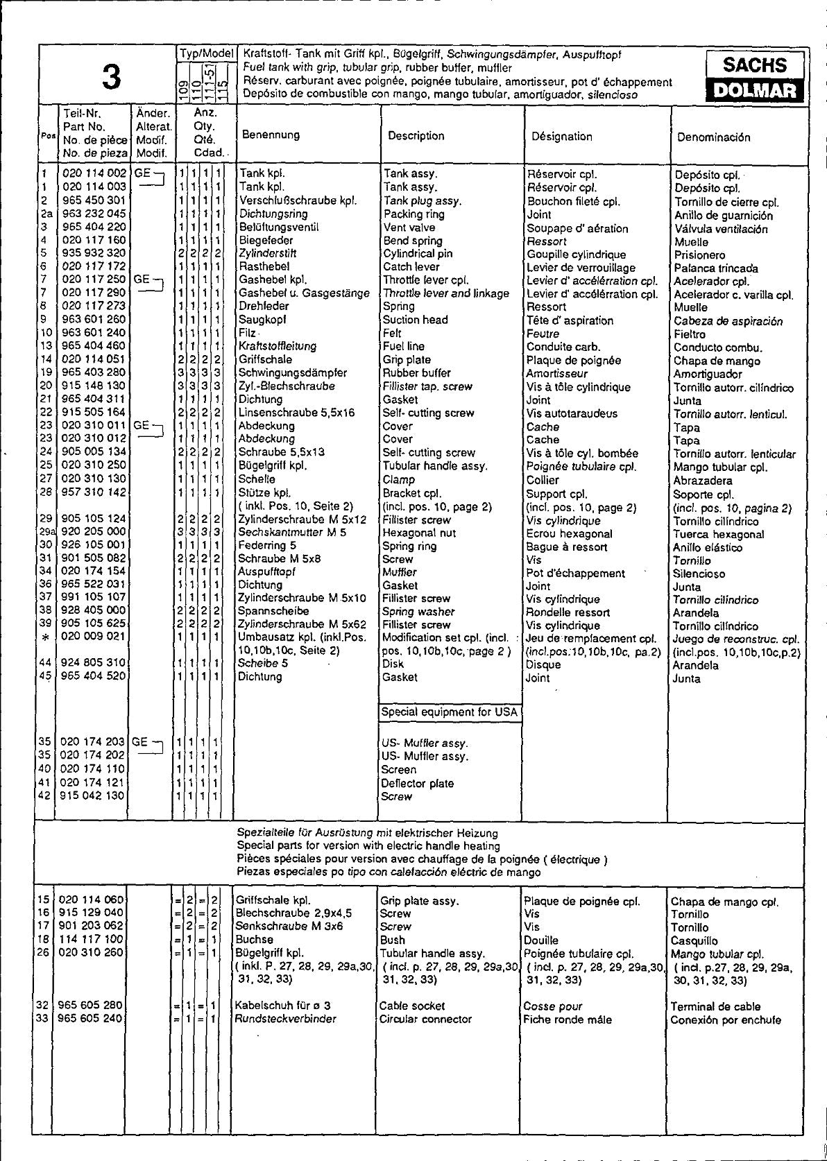 Vue éclatée Makita 110 - page 7