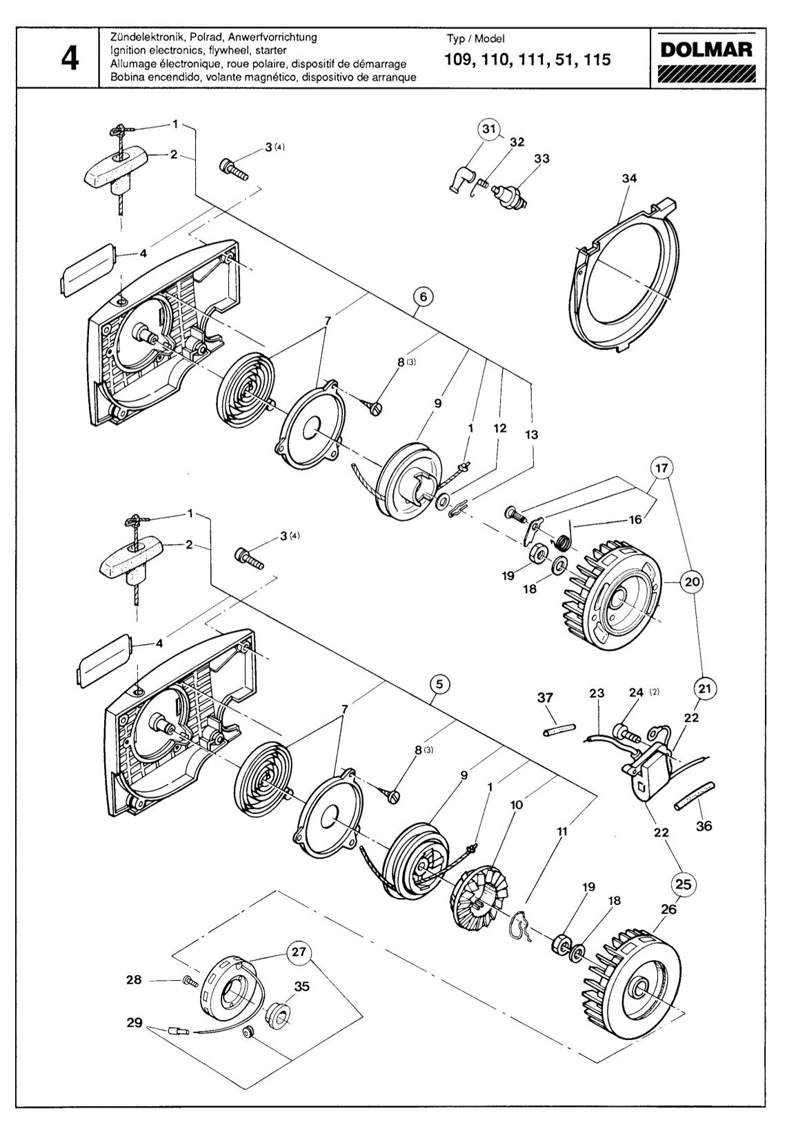 Vue éclatée Makita 111 - page 6