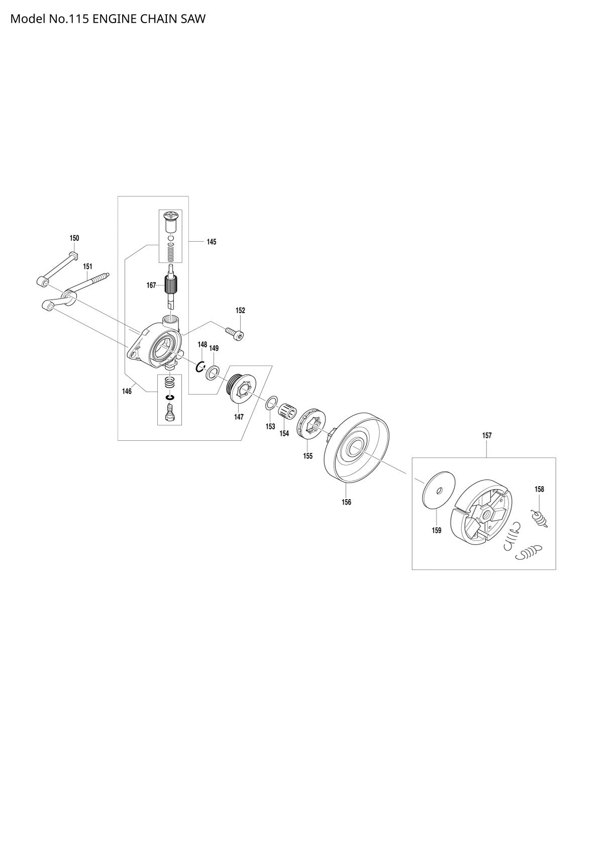 Vue éclatée Makita 115 - page 4