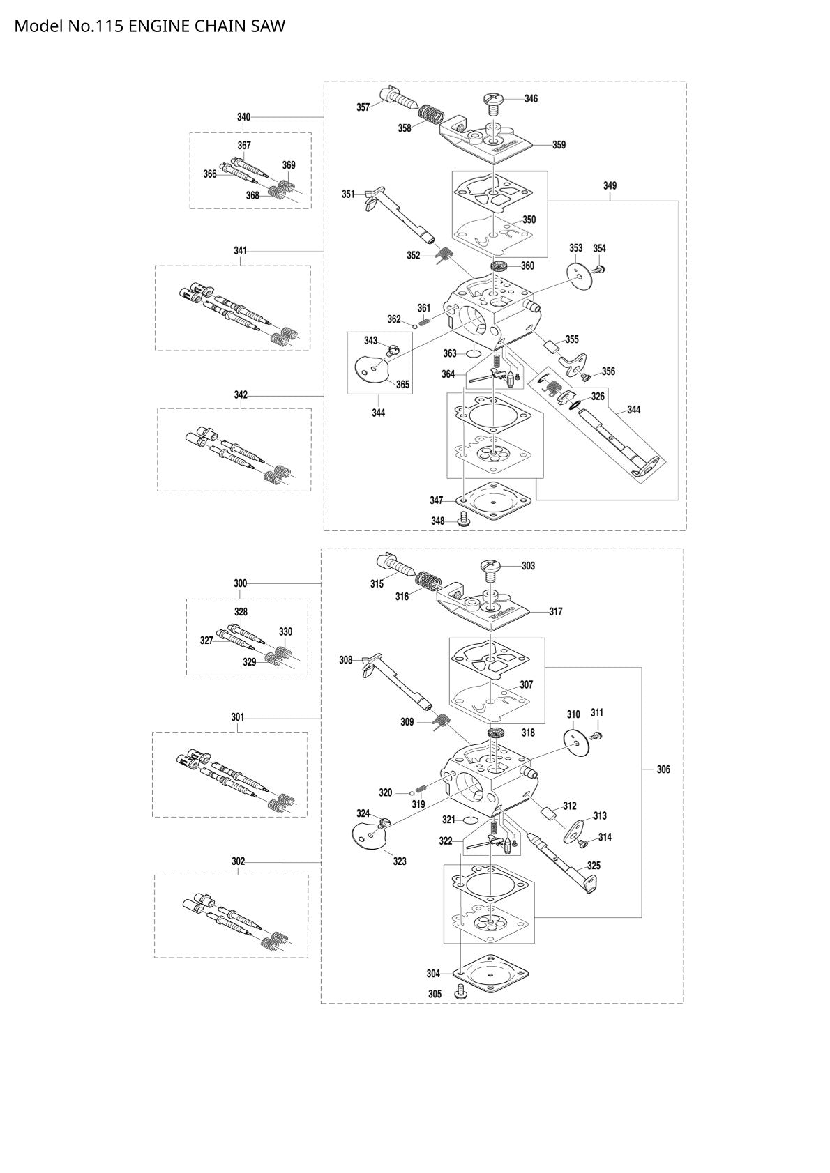Vue éclatée Makita 115 - page 6