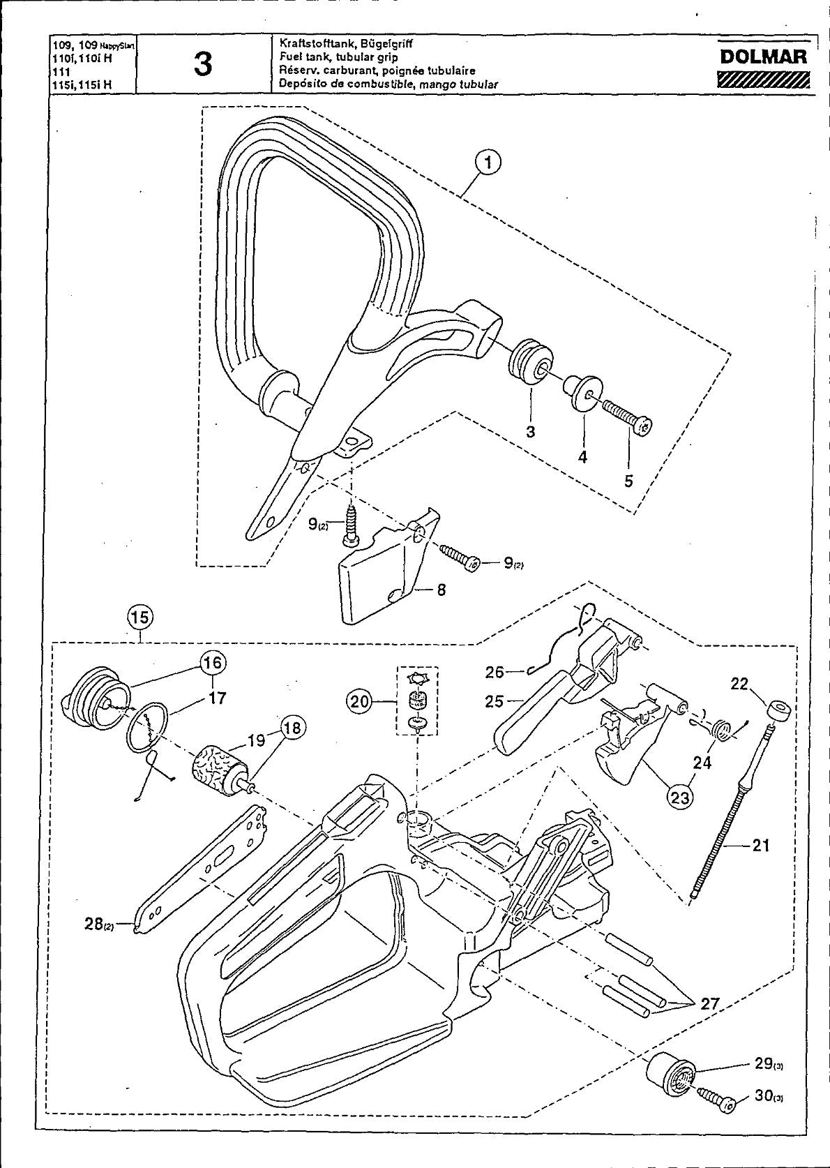 Vue éclatée Makita 115I - page 4