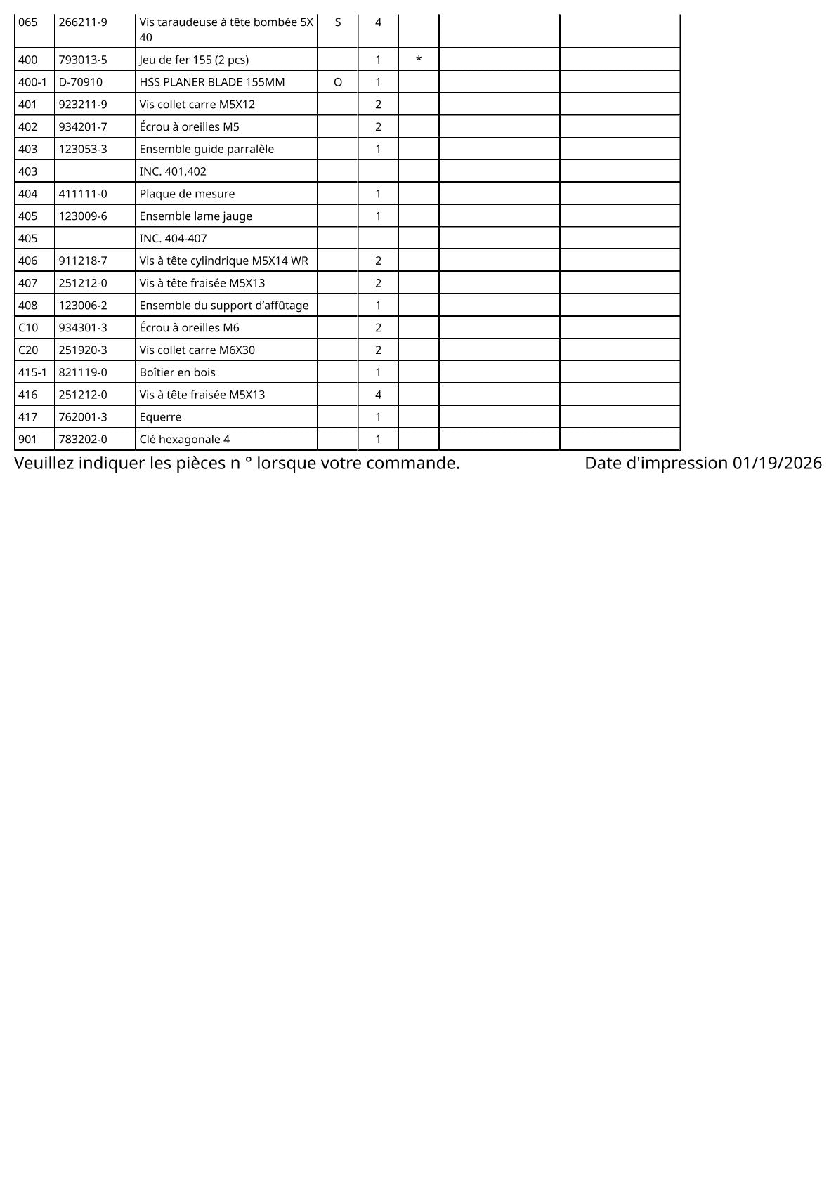 Vue éclatée Makita 1805B - page 4