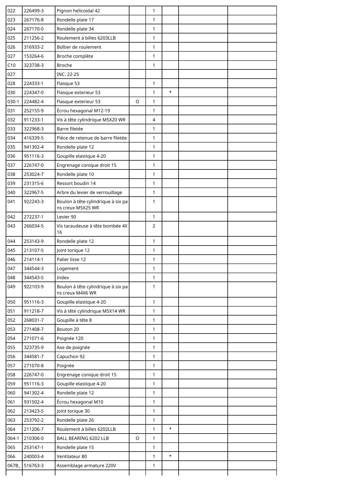 Vue éclatée Makita 2703 - page 5