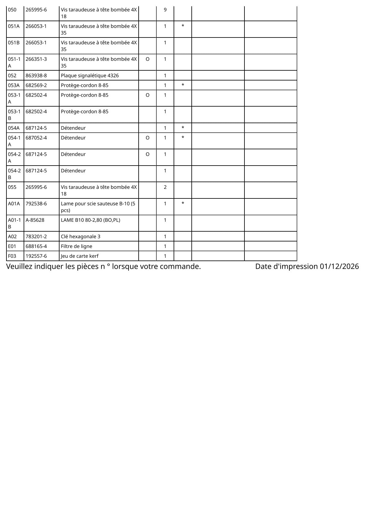 Vue éclatée Makita 4326 - page 3