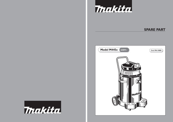 Vue éclatée Makita 445X - page 1