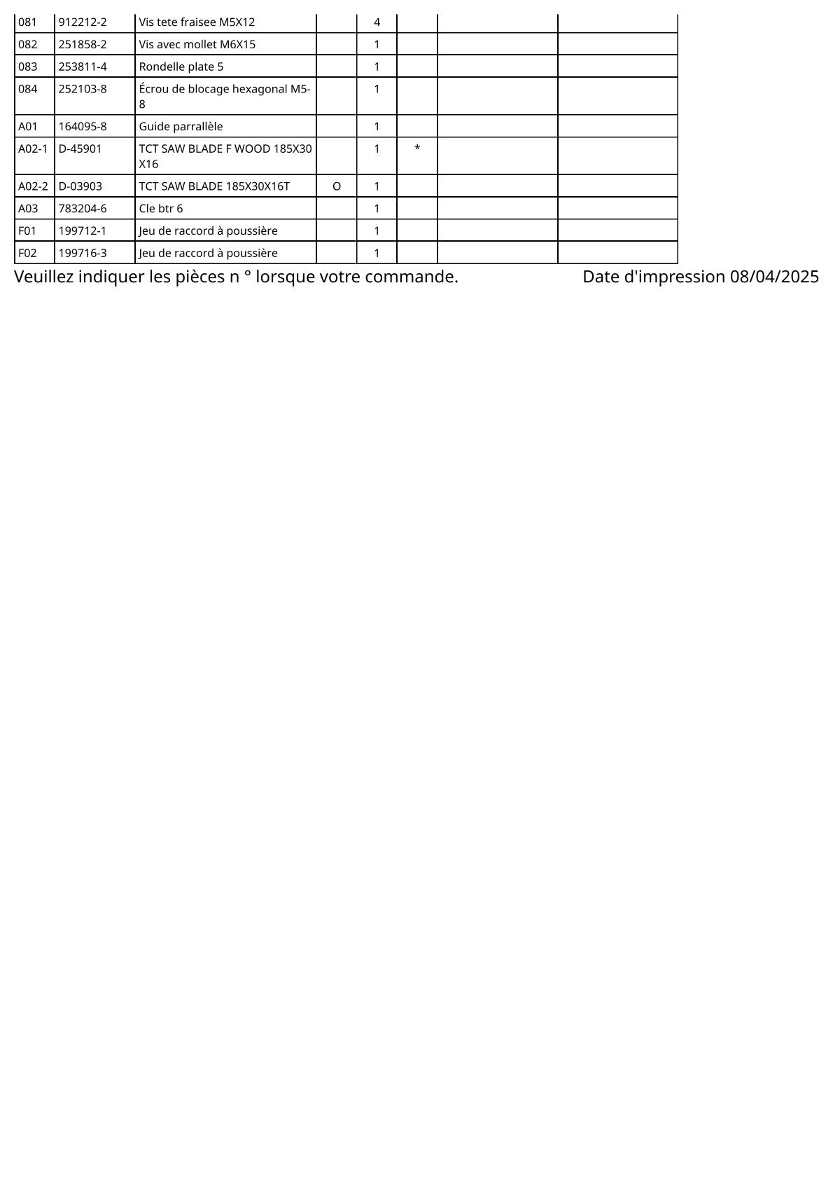 Vue éclatée Makita 5007N - page 4