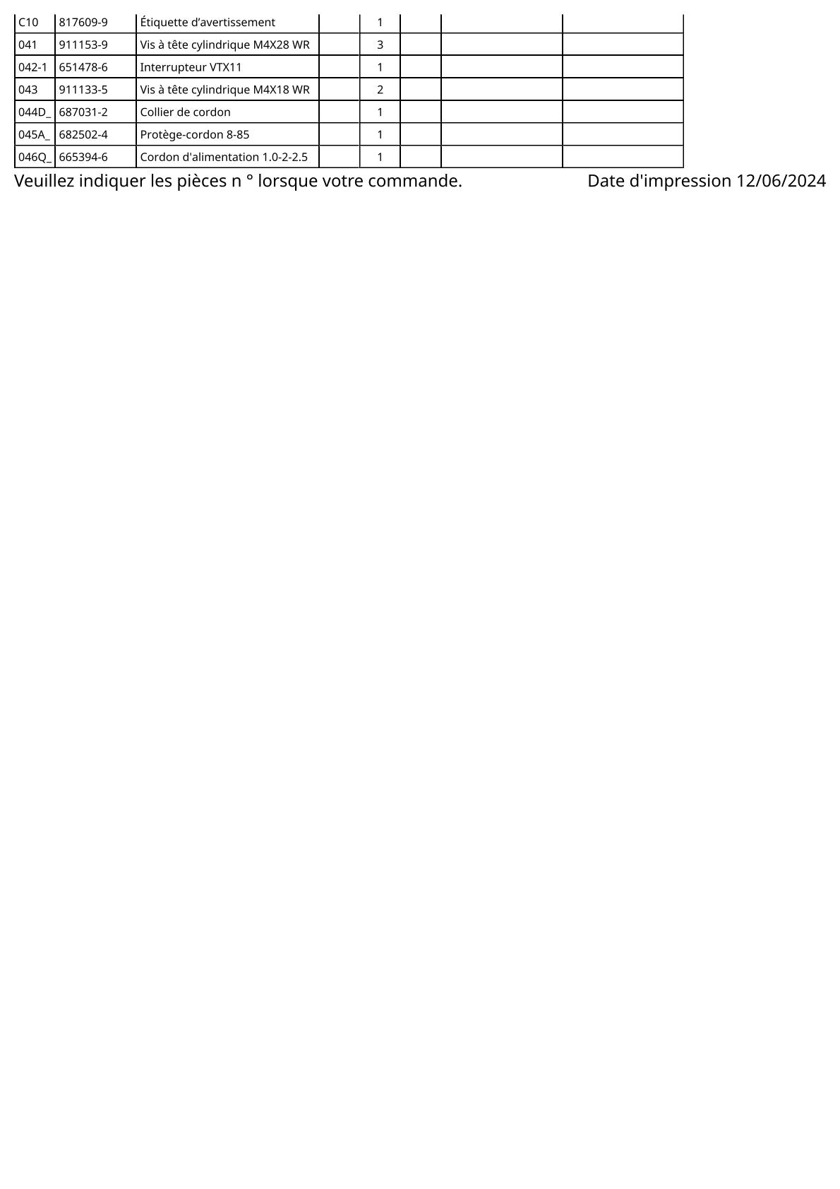 Vue éclatée Makita 6402 - page 3