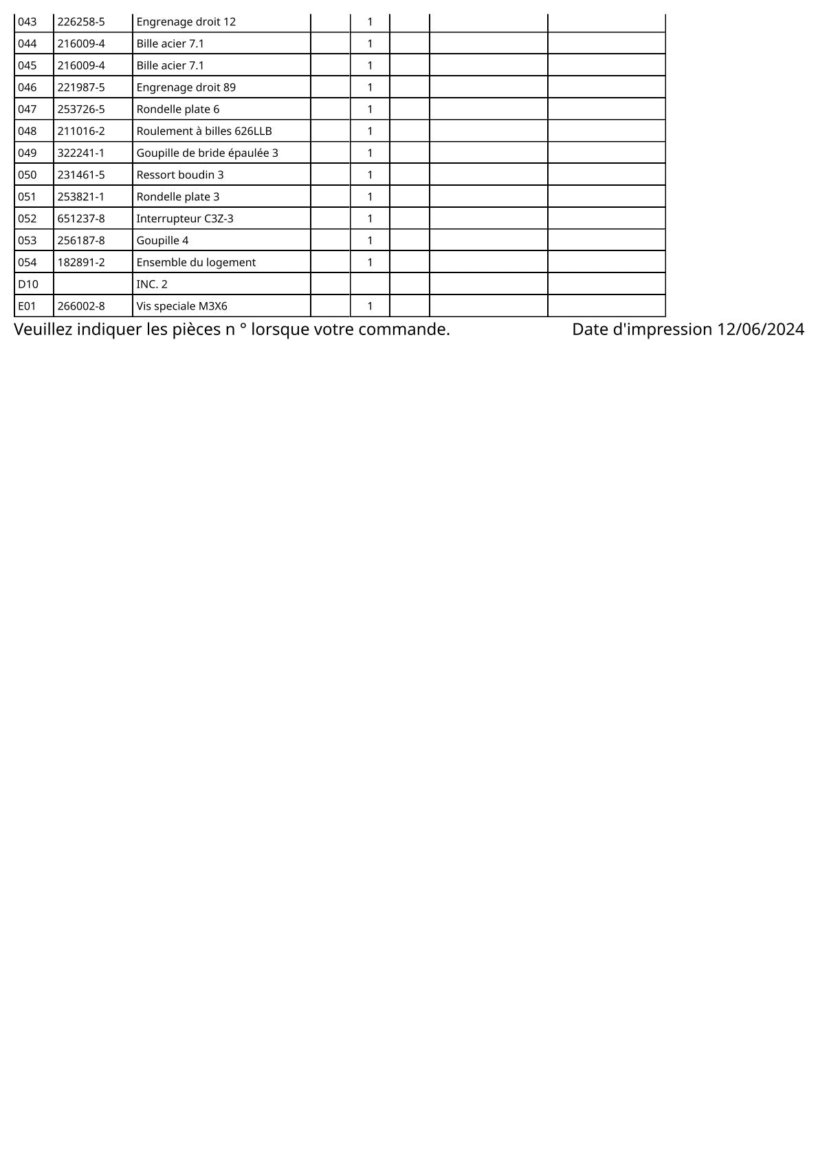 Vue éclatée Makita 6795D - page 3