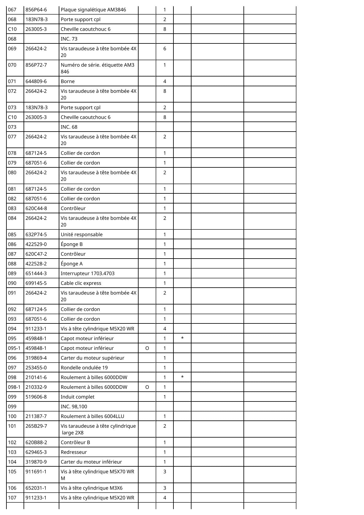 Vue éclatée Makita AM3846 - page 7