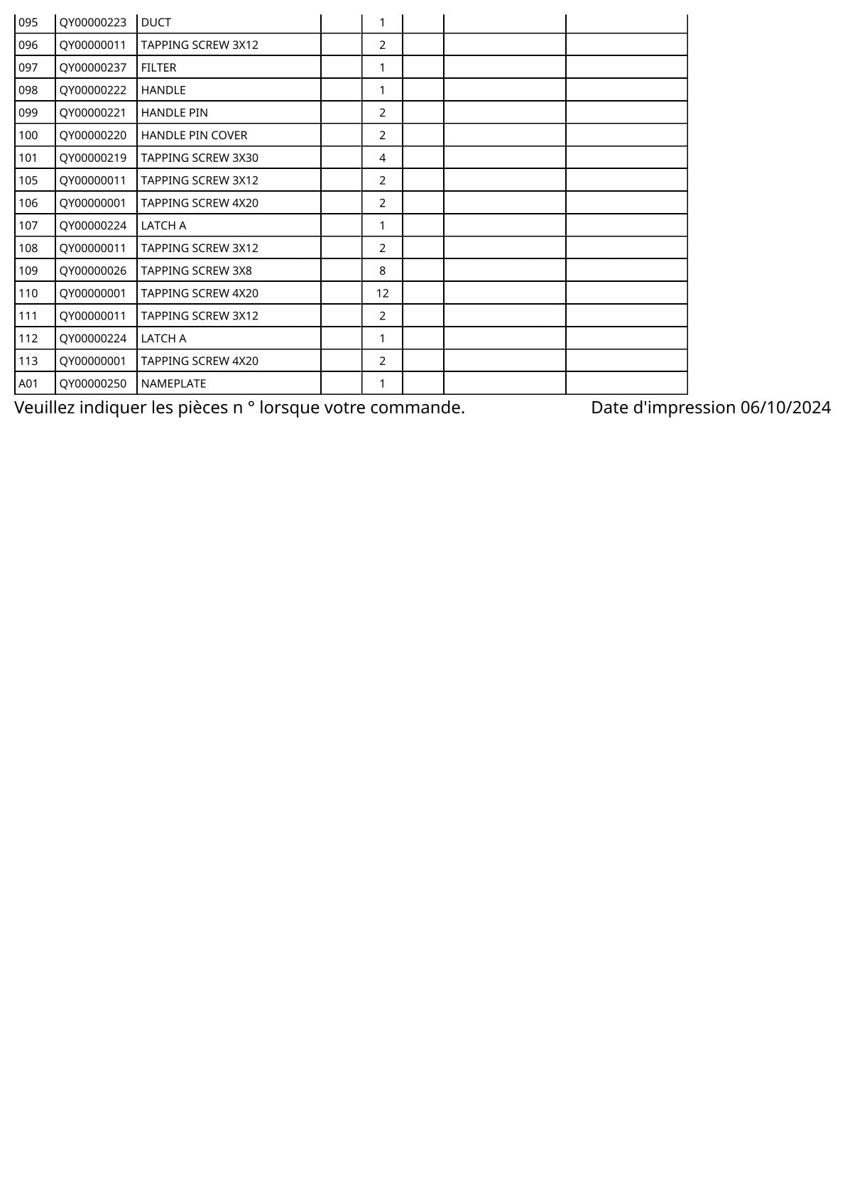 Vue éclatée Makita BAC01 - page 5