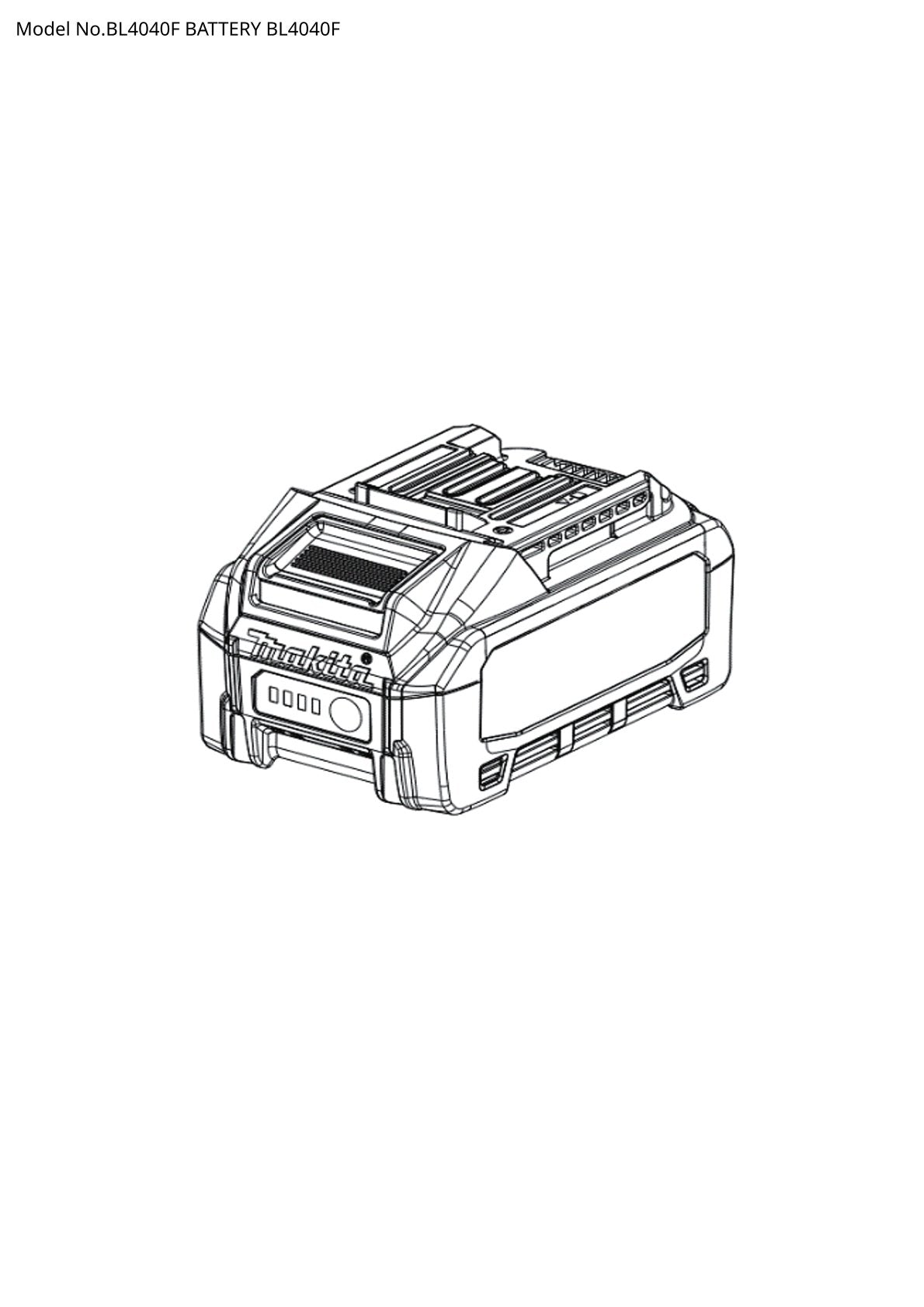 Vue éclatée Makita BL4040F - page 1
