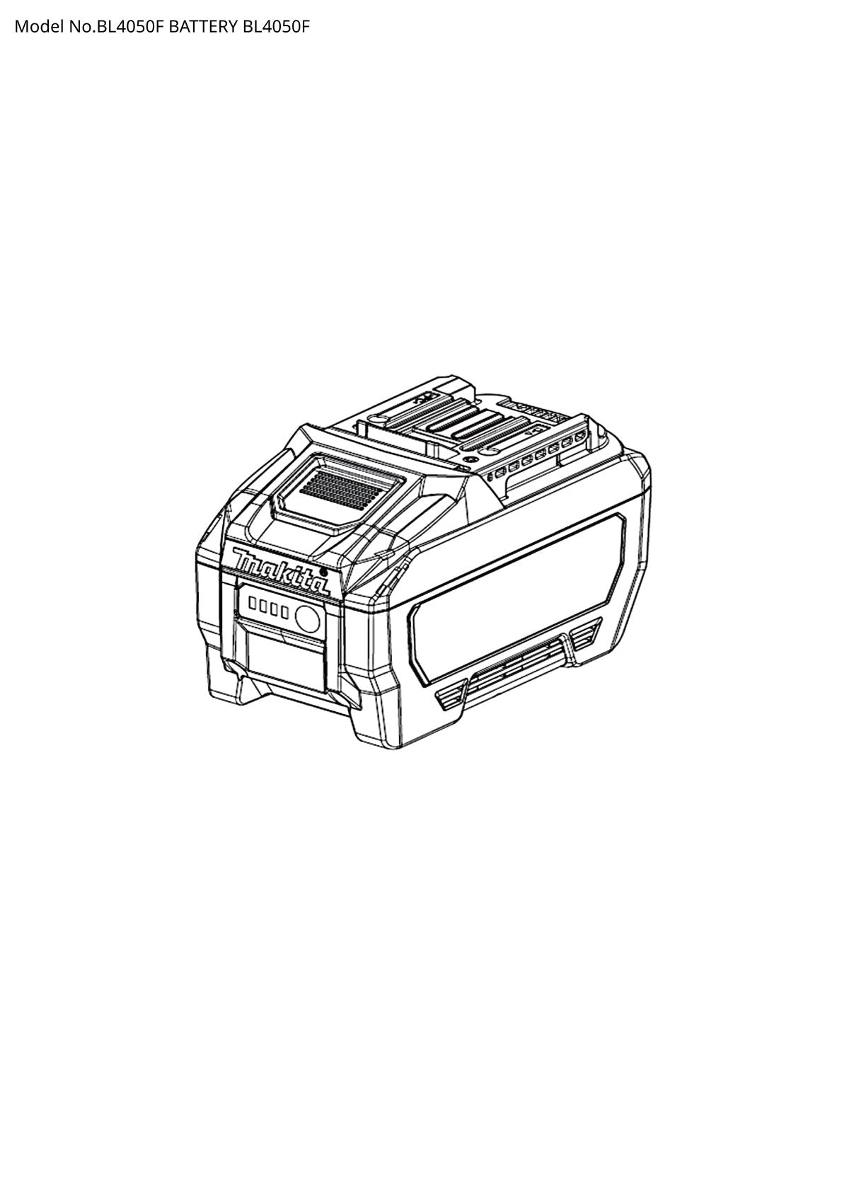 Vue éclatée Makita BL4050F - page 1