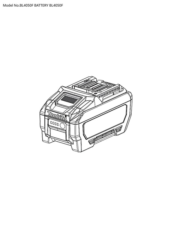 Vue éclatée Makita BL4050F - page 1