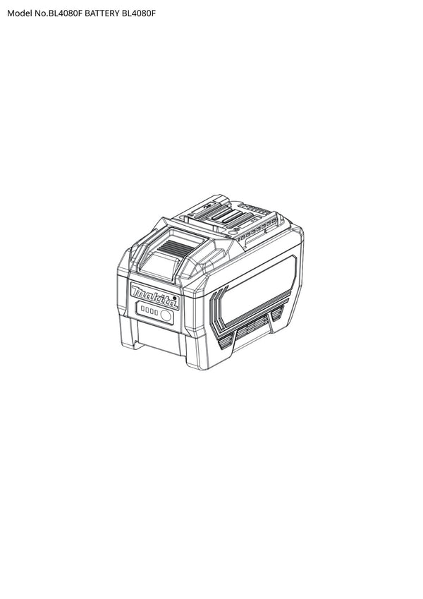Vue éclatée Makita BL4080F - page 1
