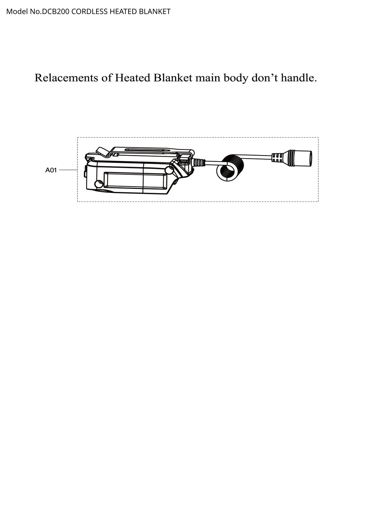Vue éclatée Makita DCB200 - page 1