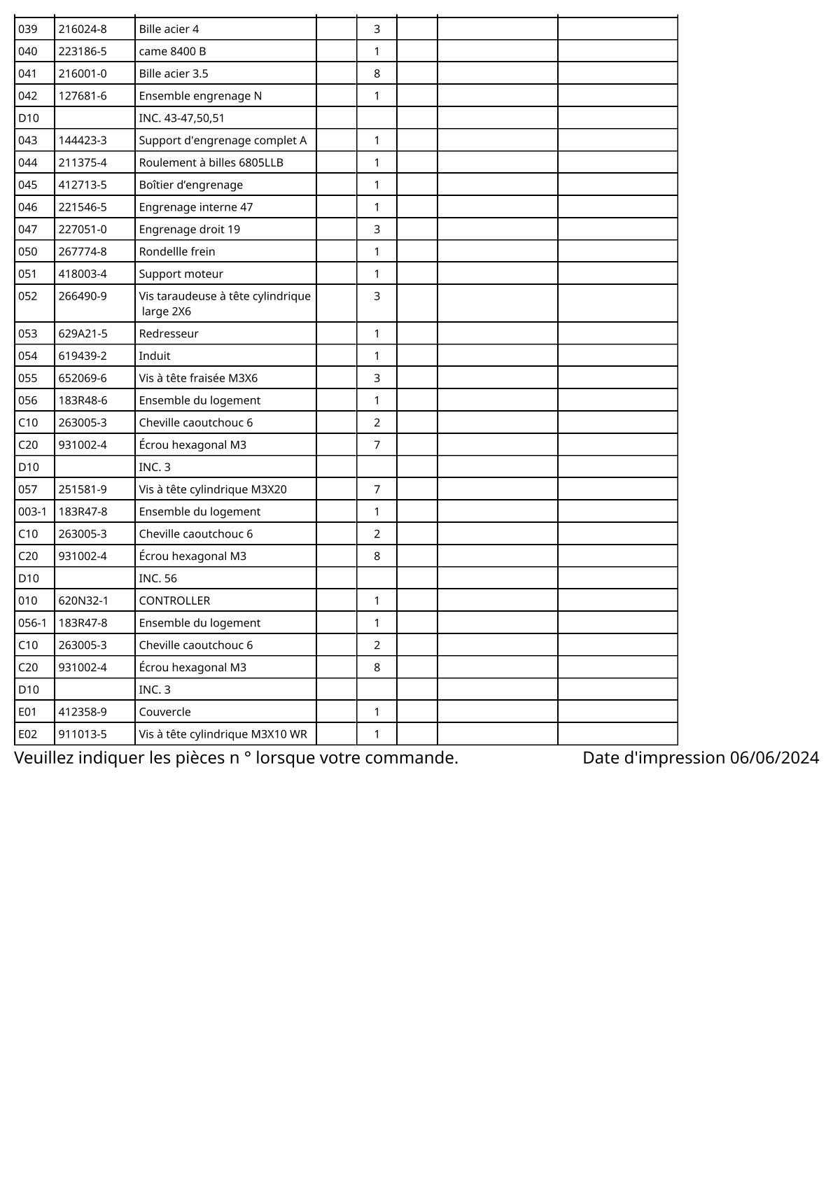 Vue éclatée Makita DFT024F - page 3