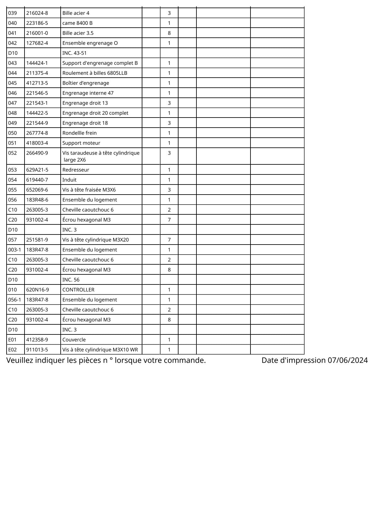 Vue éclatée Makita DFT060F - page 3