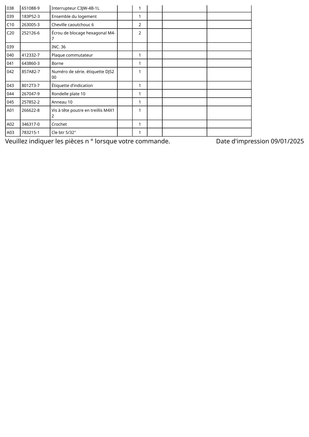 Vue éclatée Makita DJS200 - page 3