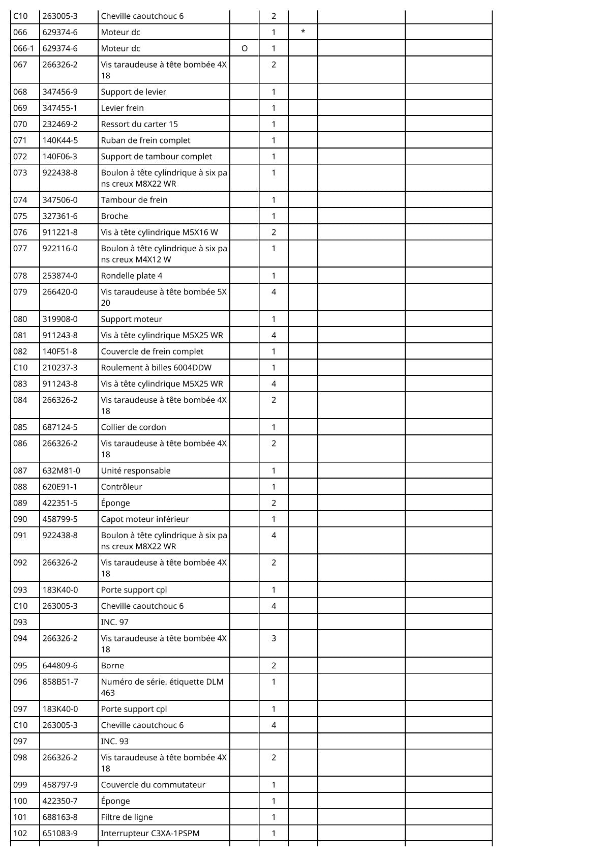 Vue éclatée Makita DLM463 - page 6