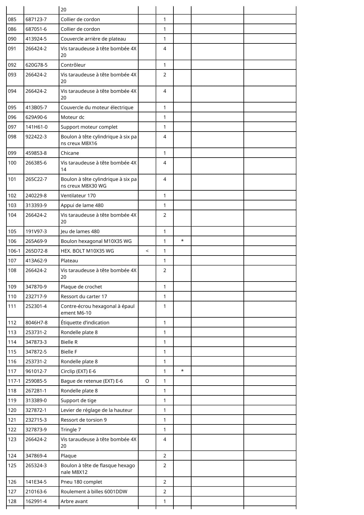 Vue éclatée Makita DLM480 - page 7