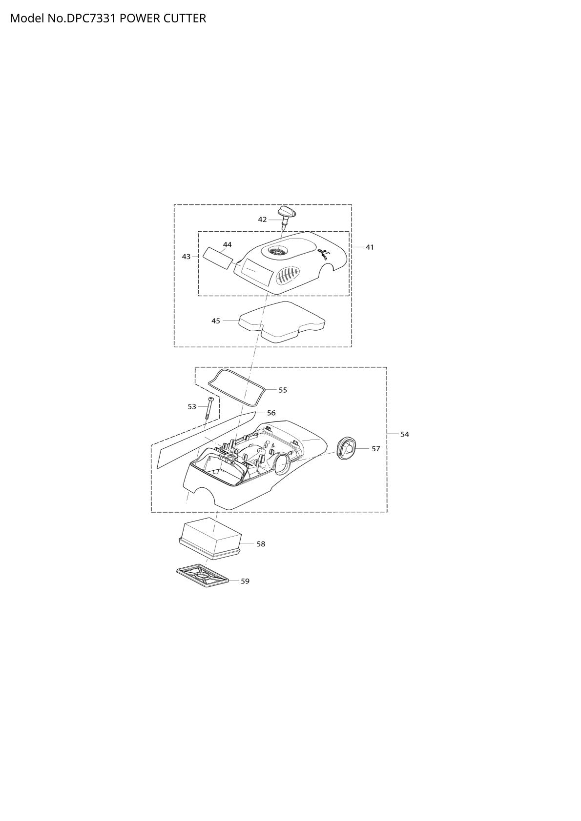 Pièces détachées tronçonneuse thermique Makita DPC7311
