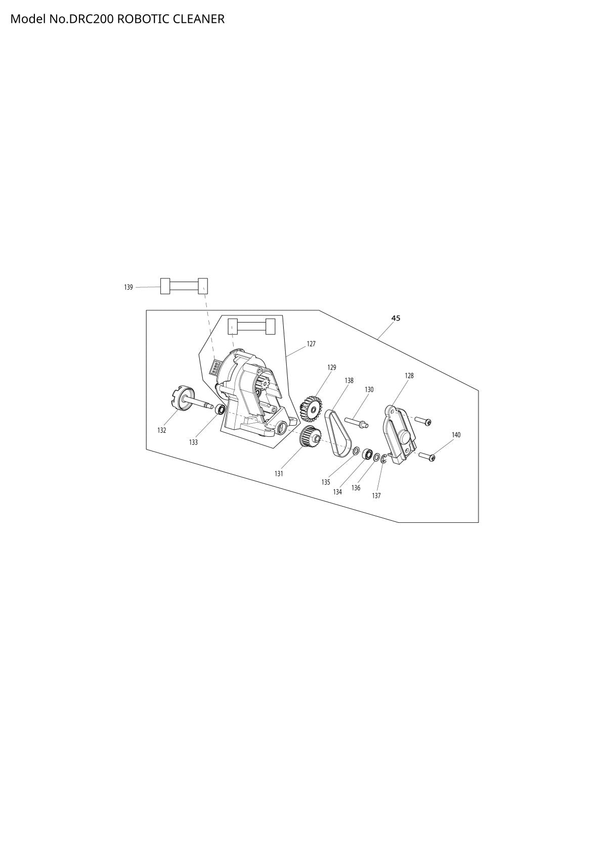 Pièces détachées aspirateur robot Makita DRC200
