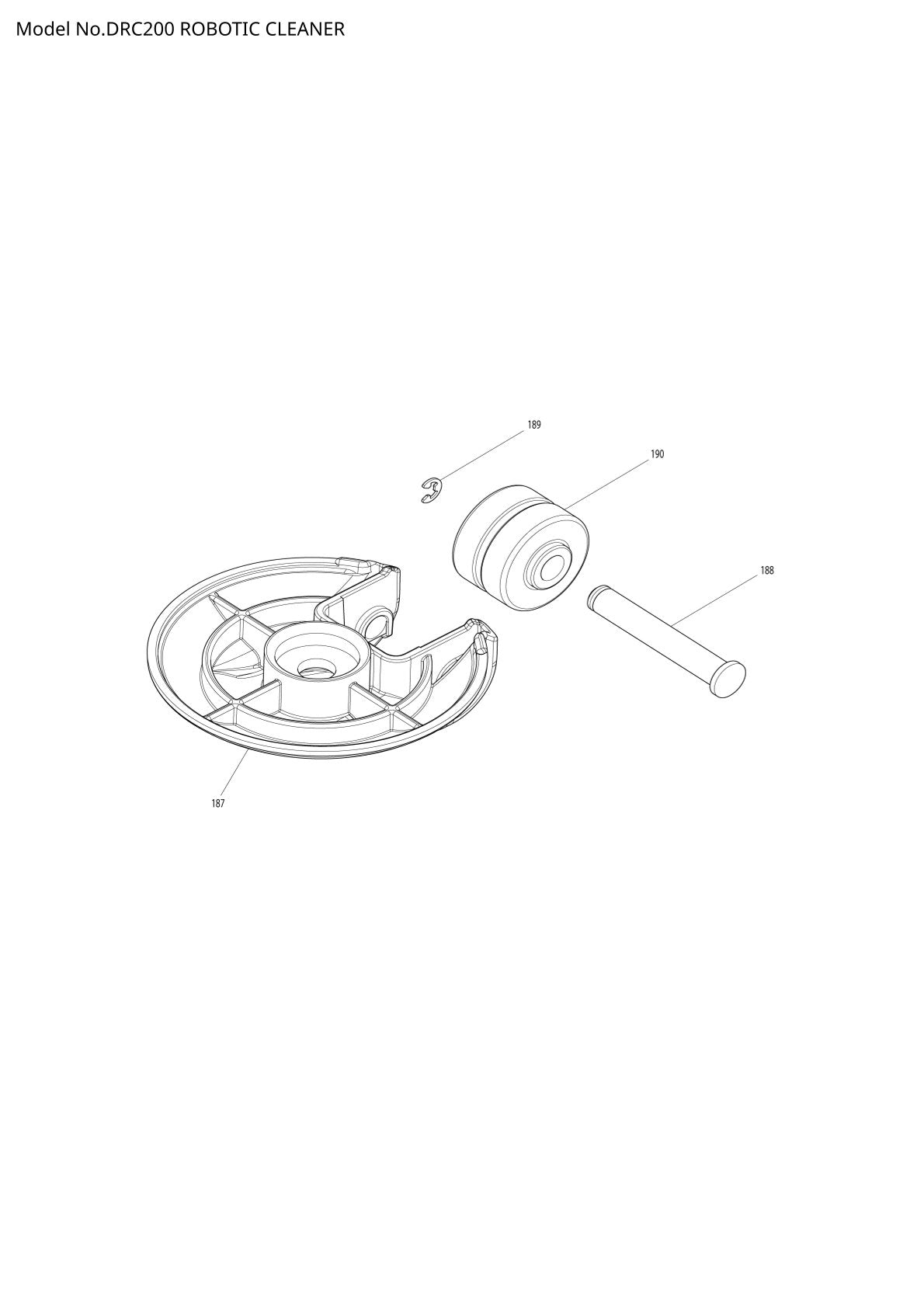 Pièces détachées aspirateur robot Makita DRC200