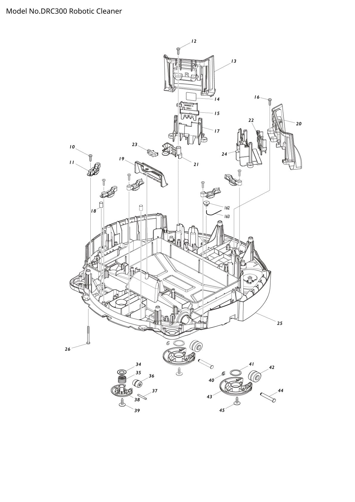 Pièces détachées aspirateur robot Makita DRC300