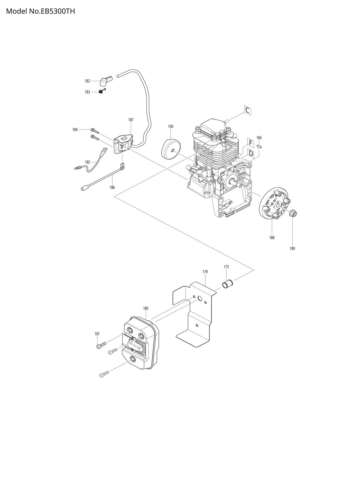 Pièces détachées souffleur thermique Makita EB5300TH