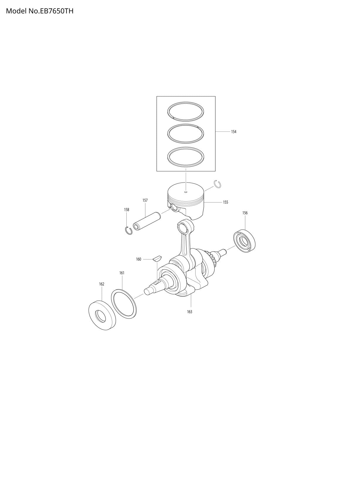 Pièces détachées souffleur thermique Makita EB7650TH