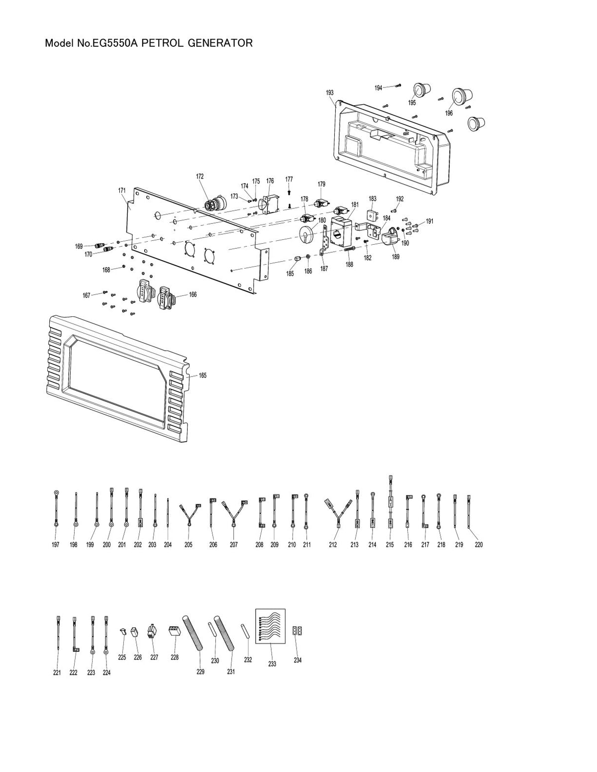 Pièces détachées groupe électrogène Makita EG5550A