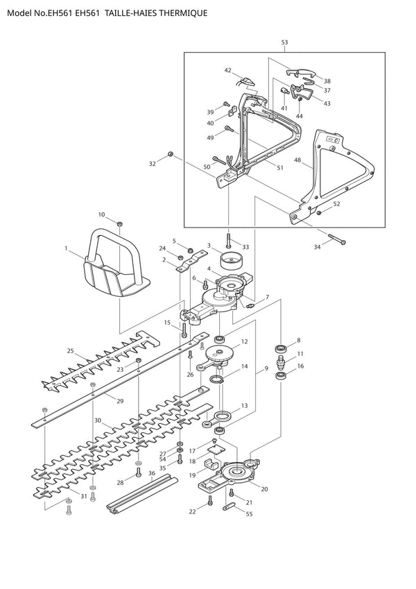 Pièces détachées taille-haie thermique Makita EH561