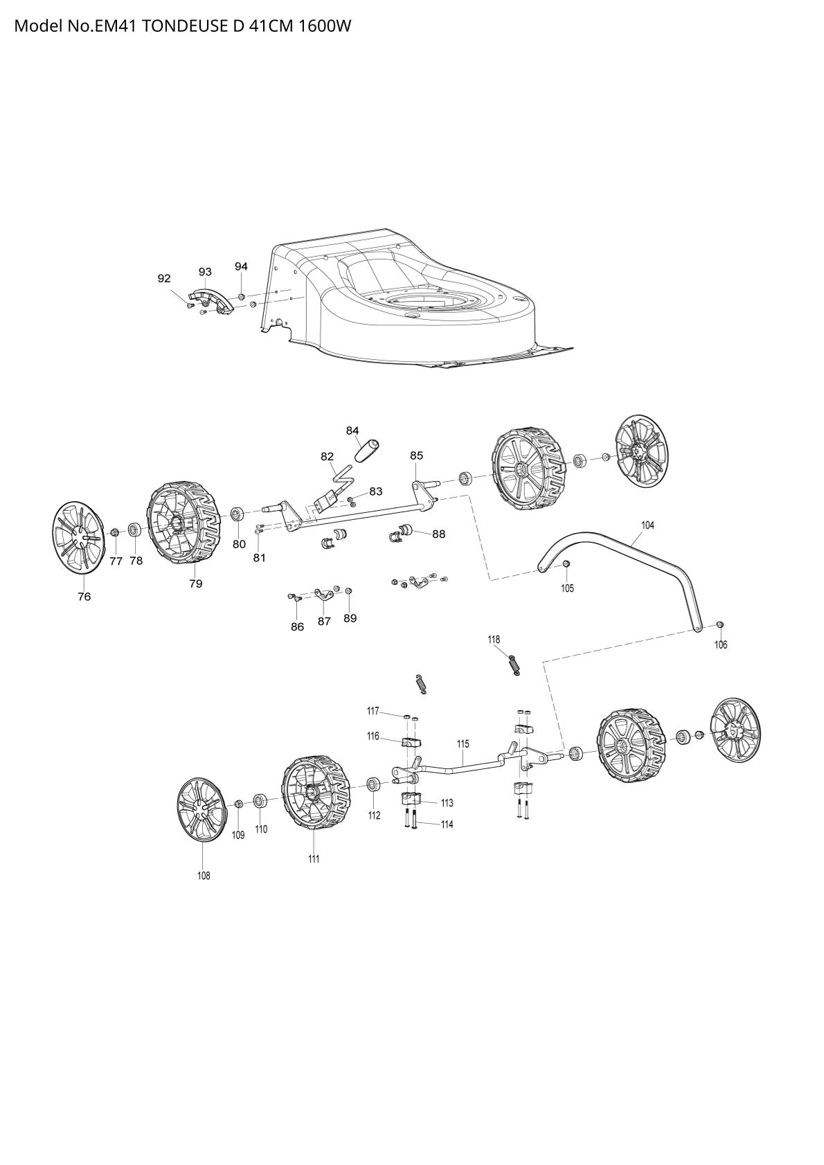 Pièces détachées débroussailleuse thermique Makita EM-41