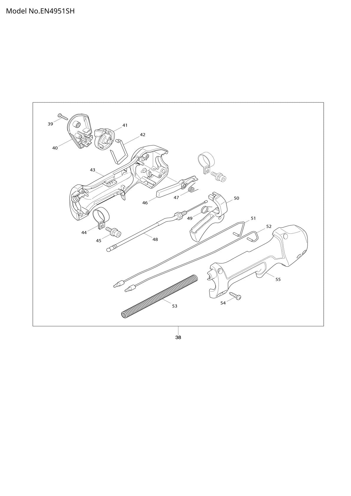 Pièces détachées taille-haie thermique Makita EN4951SH