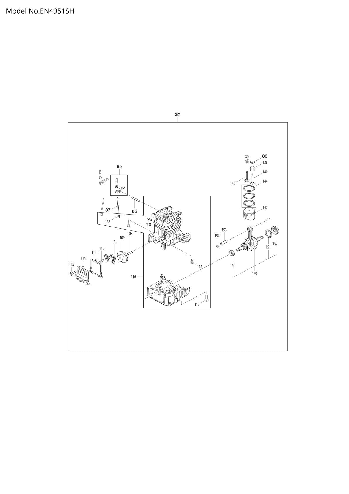 Pièces détachées taille-haie thermique Makita EN4951SH