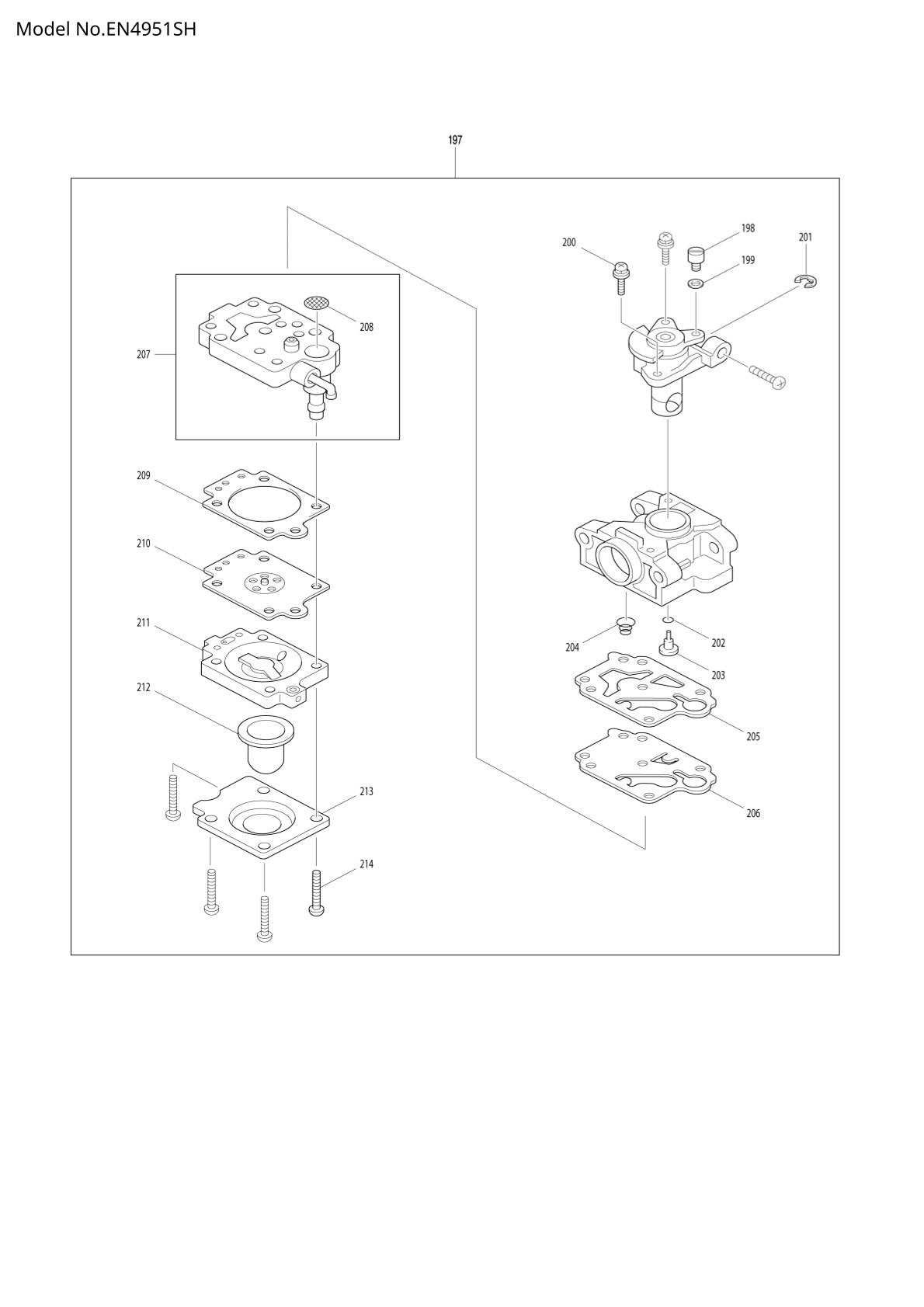 Pièces détachées taille-haie thermique Makita EN4951SH