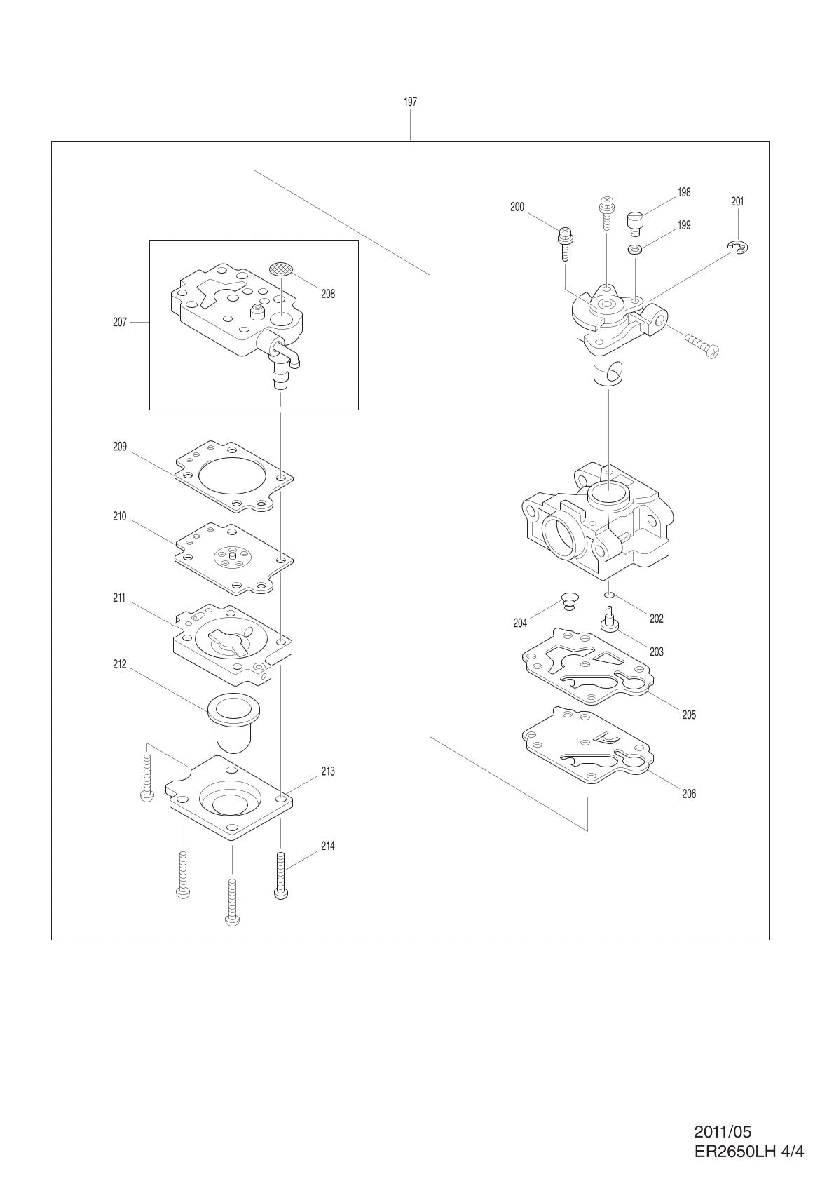 Pièces détachées débroussailleuse thermique Makita ER2650LH