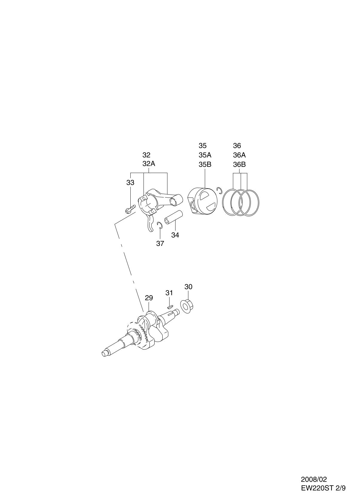 Pièces détachées motopompe Makita EW220ST