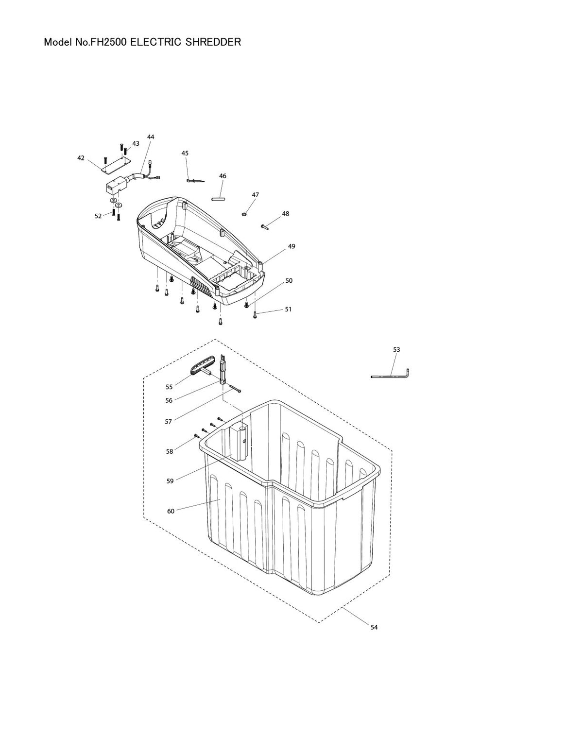 Pièces détachées motobineuse Makita FH-2500