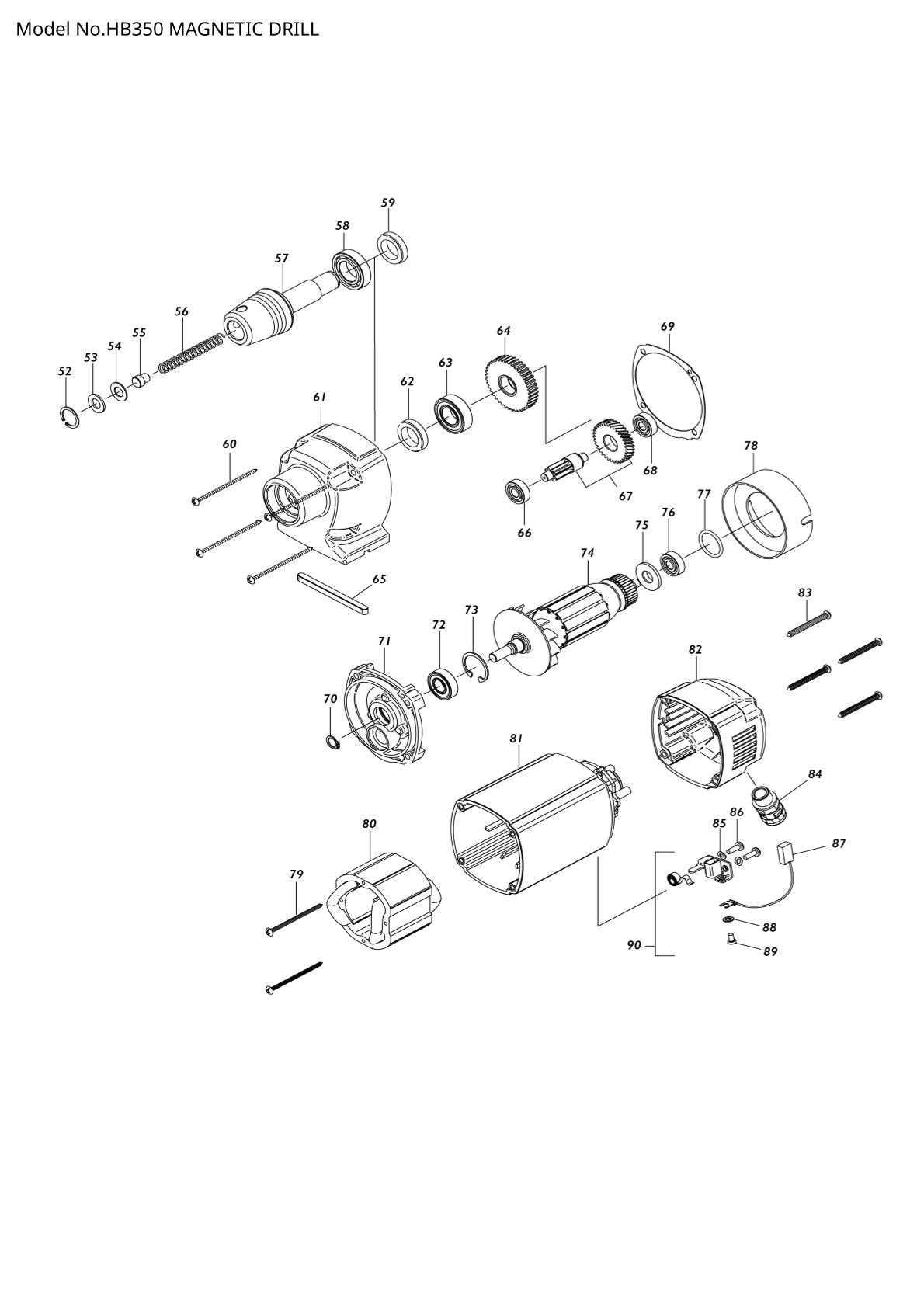 Pièces détachées broyeur de végétaux Makita HB350