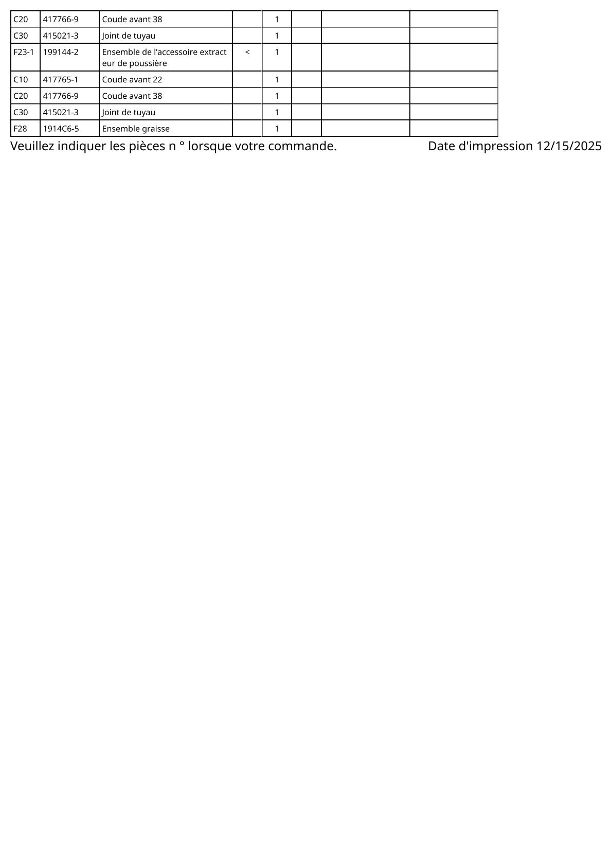 Pièces détachées perforateur burineur Makita HR4011C
