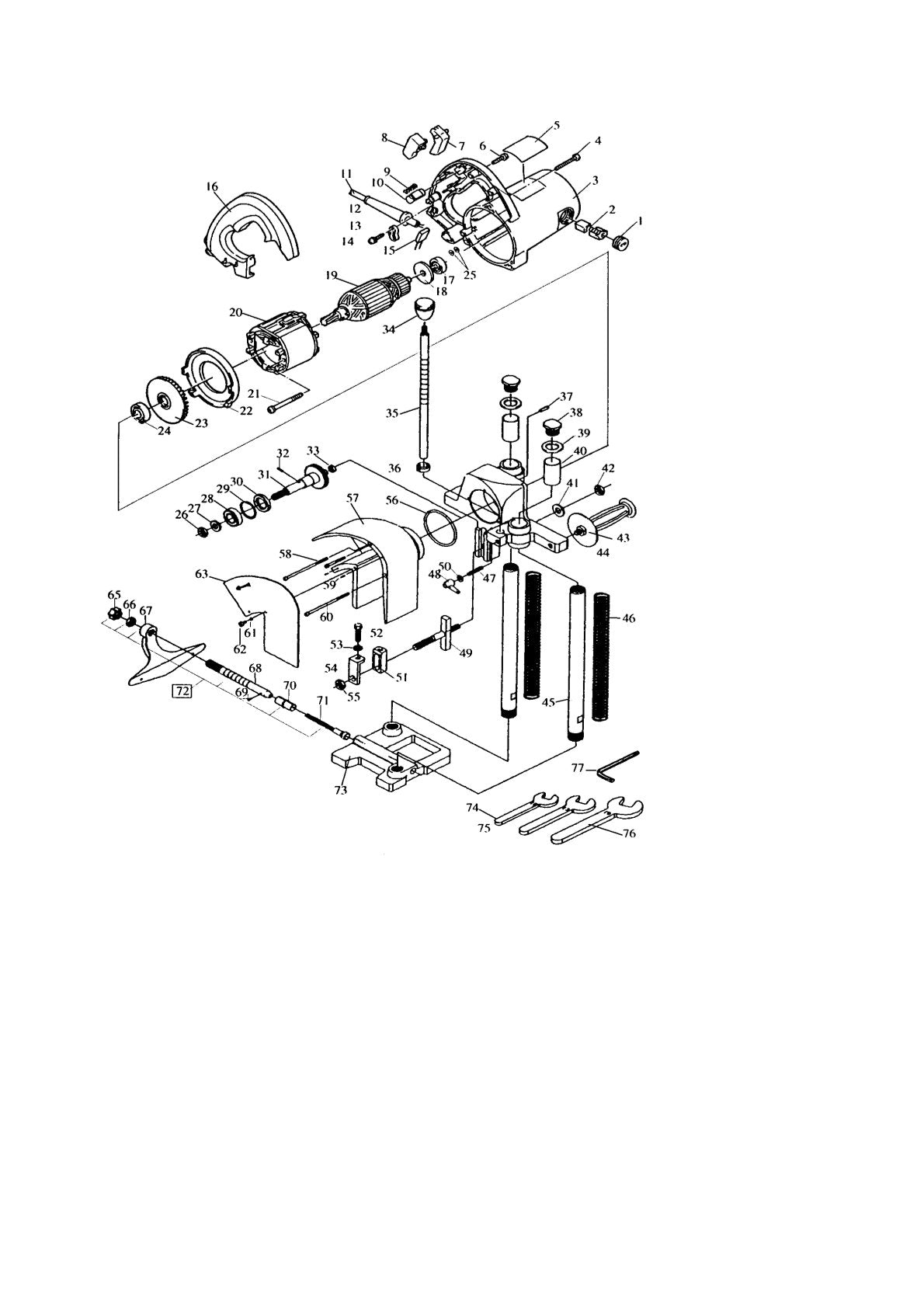 Pièces détachées outil Makita KC100