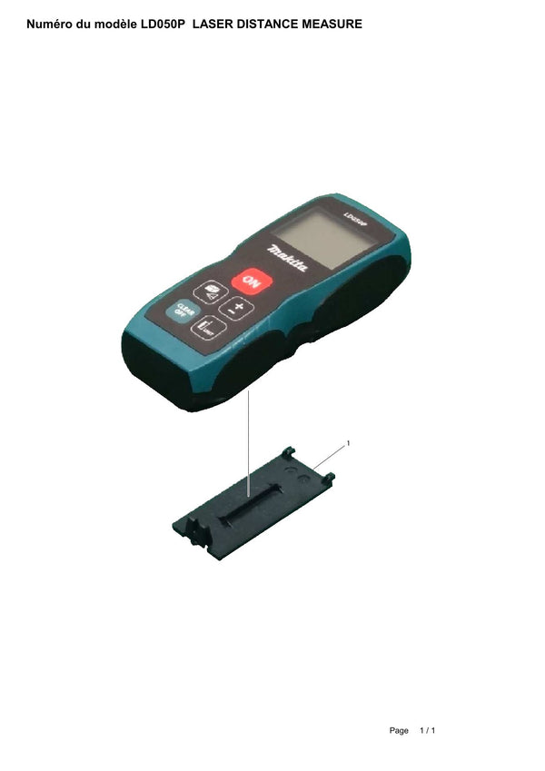 Pièces détachées laser de chantier Makita LD050P