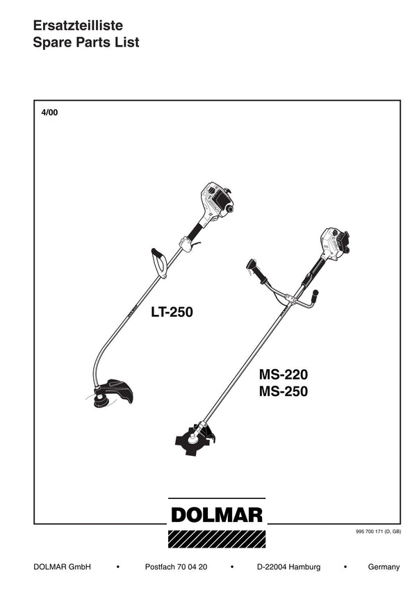Pièces détachées coupe-bordures thermique Makita LT250