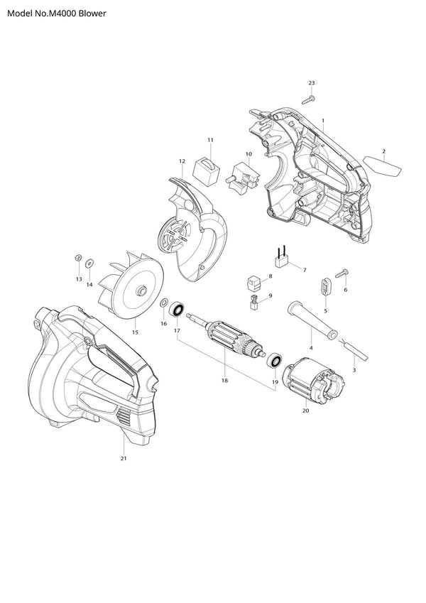Pièces détachées scie sauteuse Makita M4000