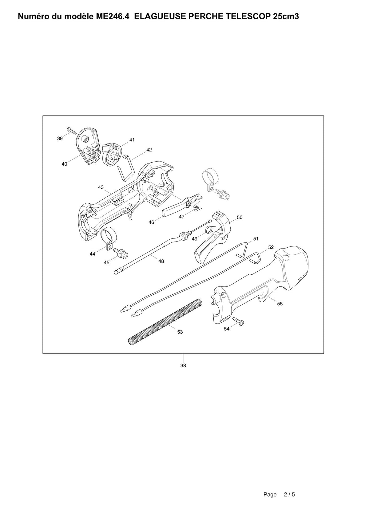 Vue éclatée Makita ME-246.4 - page 2