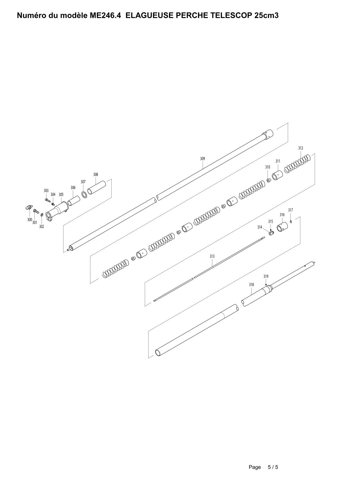 Pièces détachées débroussailleuse thermique Makita ME2464
